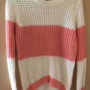 White & Pink Sweater
